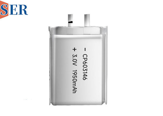 CP603146 ​​प्राइमरी लिथियम बैटरी 3v अल्ट्रा थिन Li-MnO2 पाउच सेल लॉन्ग शेल्फ लाइफ