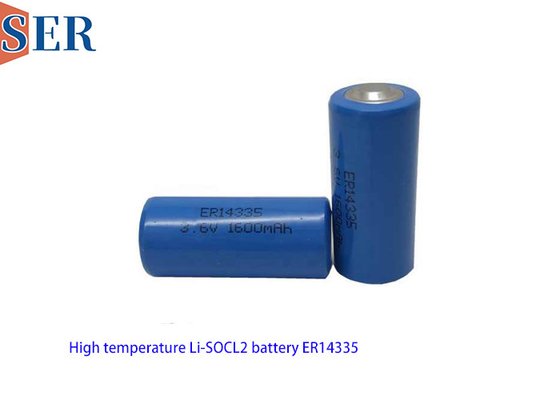 उच्च तापमान 3.6V प्राथमिक ली Socl2 बैटरी ER14335 2/3AA आकार ER14335S ट्रैकिंग TPMS उत्पाद के लिए