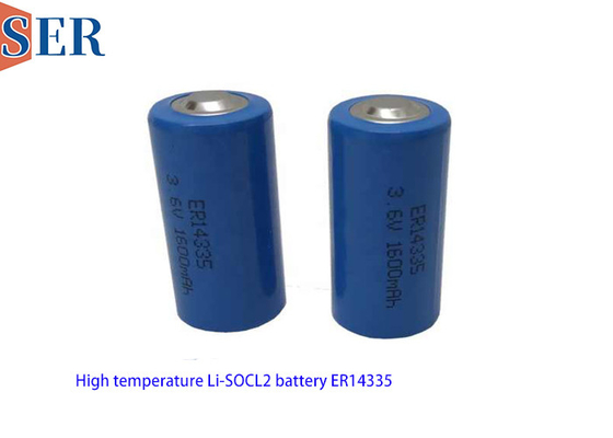 उच्च तापमान 3.6V प्राथमिक ली Socl2 बैटरी ER14335 2/3AA आकार ER14335S ट्रैकिंग TPMS उत्पाद के लिए