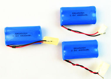 अनुकूलित ली SOCL2 बैटरी 4400mAh 3.6V / 7.2V AA आकार ER14505M-2P 1S2P CE अनुमोदन