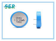 GPS ट्रैकर ER2450 Li SOCL2 बैटरी, 500mAh 3.6V लिथियम बटन सेल डीप सर्कल