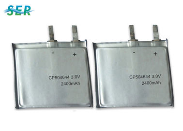 प्राइमरी लिथियम अल्ट्रा थिन बैटरी CP504644 3.0 वोल्टेज 2400mAh RFID एप्लीकेशन: