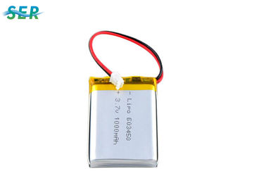 पीसीबी / वायर के साथ लॉन्ग साइकिल लाइफ रिचार्जेबल लिथियम पॉलिमर 603450 3.7V 3300mah