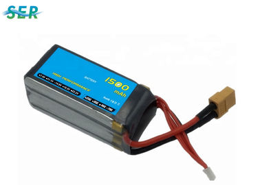 1500mah 14.8v 70c RC कार बैटरी पैक , RC हवाई जहाज की बैटरी 800 साइकिल जीवन