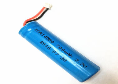 750mAh 3.7 वोल्ट लिथियम आयन बैटरी 14500 पॉइंटेड ली - इलेक्ट्रिक टॉय के लिए आयन सेल