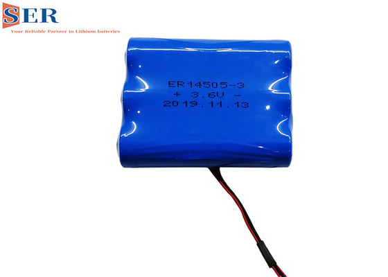 5400mAh NB-IoT वॉटर मीटर बैटरी ER14505-2+HPC1550 GPS पोजिशनिंग डिवाइस