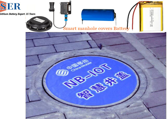 स्मार्ट मैनहोल कवर के लिए 3.7V लाइपो बैटरी LP805060 3000mAh लिथियम पॉलीमर बैटरी