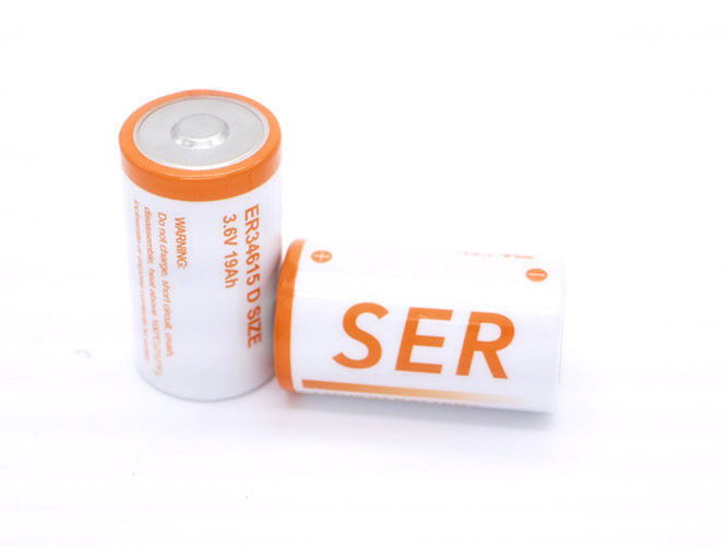 LS33600 / ER34615 D आकार 3.6V 19000mAh R20 लिथियम प्राथमिक Li-SOCI2 बैटरी