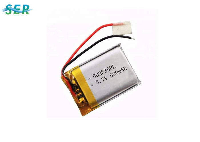 MP3 MP4 प्लेयर के लिए लॉन्ग साइकिल लाइफ लिथियम पॉलिमर रिचार्जेबल बैटरी 3.7V 602535