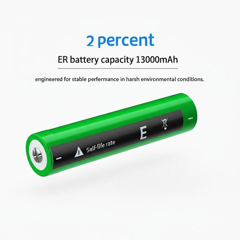 स्वयं-जीवन दर 2 प्रतिशत, ER बैटरी क्षमता 13000mAh, कठोर पर्यावरणीय परिस्थितियों में स्थिर प्रदर्शन के लिए इंजीनियर