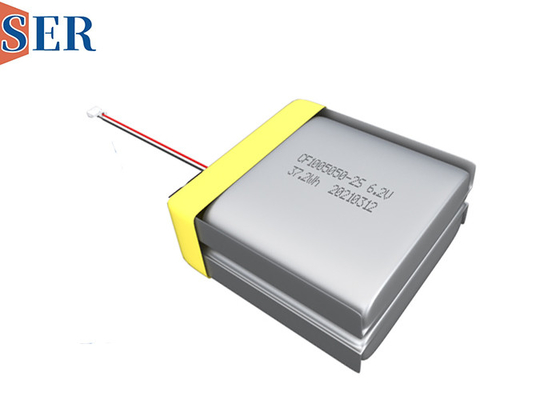 CP505050-2S LiMnO2 लिथियम मैंगनीज सॉफ्ट पैक बैटरी CP1005050-2S 6.0V 6000mAh