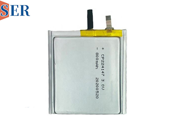 CP224147 प्रिज्मैटिक अल्ट्रा पतली बैटरी 3.0V 750mAh प्राथमिक बुद्धिमान कार्ड बैटरी