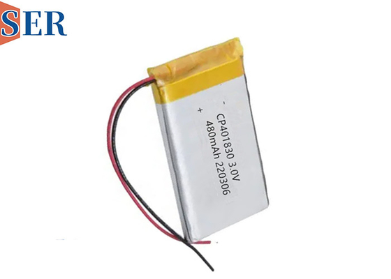गैर रिचार्जेबल सॉफ्ट पैक ली Mno2 बैटरी CP401830 3.0V 400mah मूत्र सेंसर के लिए