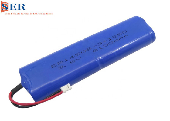 ER14505-3P 3.6V 8100mAh LiSOCL2 बैटरी JST कनेक्टर SPC1550 कैपेसिटर के साथ