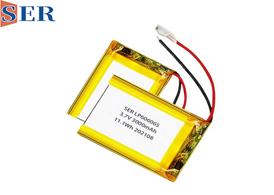 ली - आयन पाउच लिपो 606065 लिथियम पॉलिमर बैटरी 3.7V 7.4V 11.1V 2500mAh