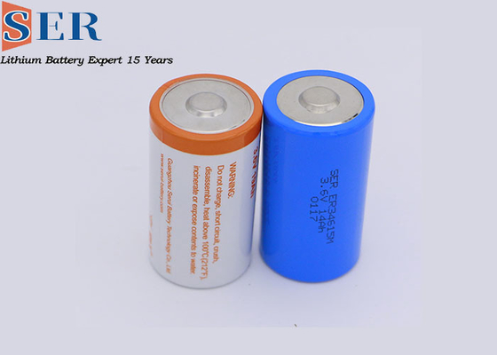 ER48660 3.6V लिथियम डिस्पोजेबल ईआर ली SOCL2 बैटरी सिलेंडर आकार अनुकूलित करें: